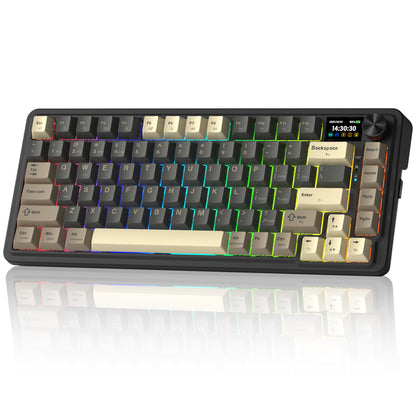 Redragon K751 75% Wireless Mechanical Gaming Keyboard For PC/Mac With Screen And Knob