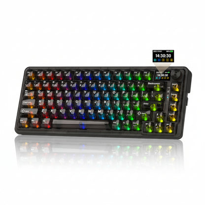 Redragon K751 75% Wireless Mechanical Gaming Keyboard For PC/Mac With Screen And Knob