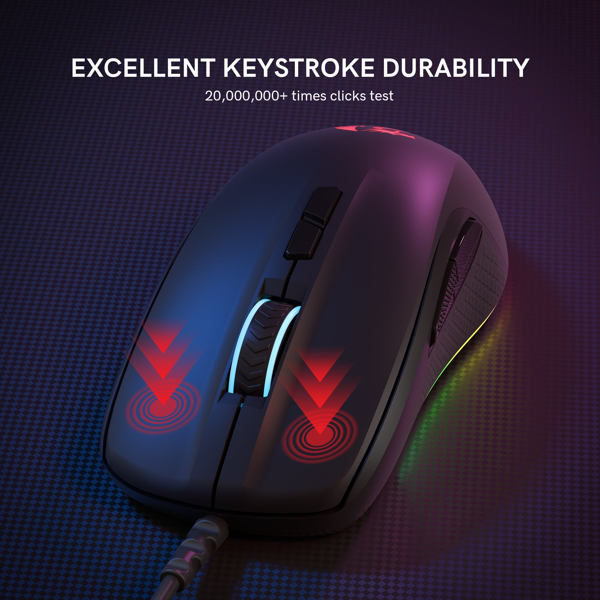Redragon M718 Wired Gaming Mouse With RGB Backlits